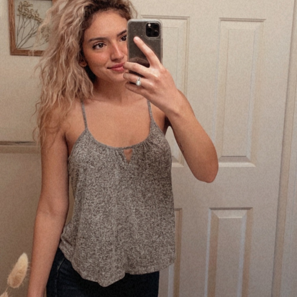 Grey Cut Out Tank